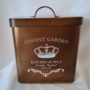 Vintage London Amici "Covent Garden Kitchen Supply" Copper Cannister w/Lid 8"